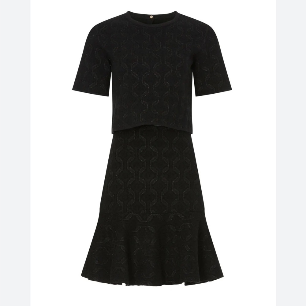 MAJE Layered Peplum Dress
